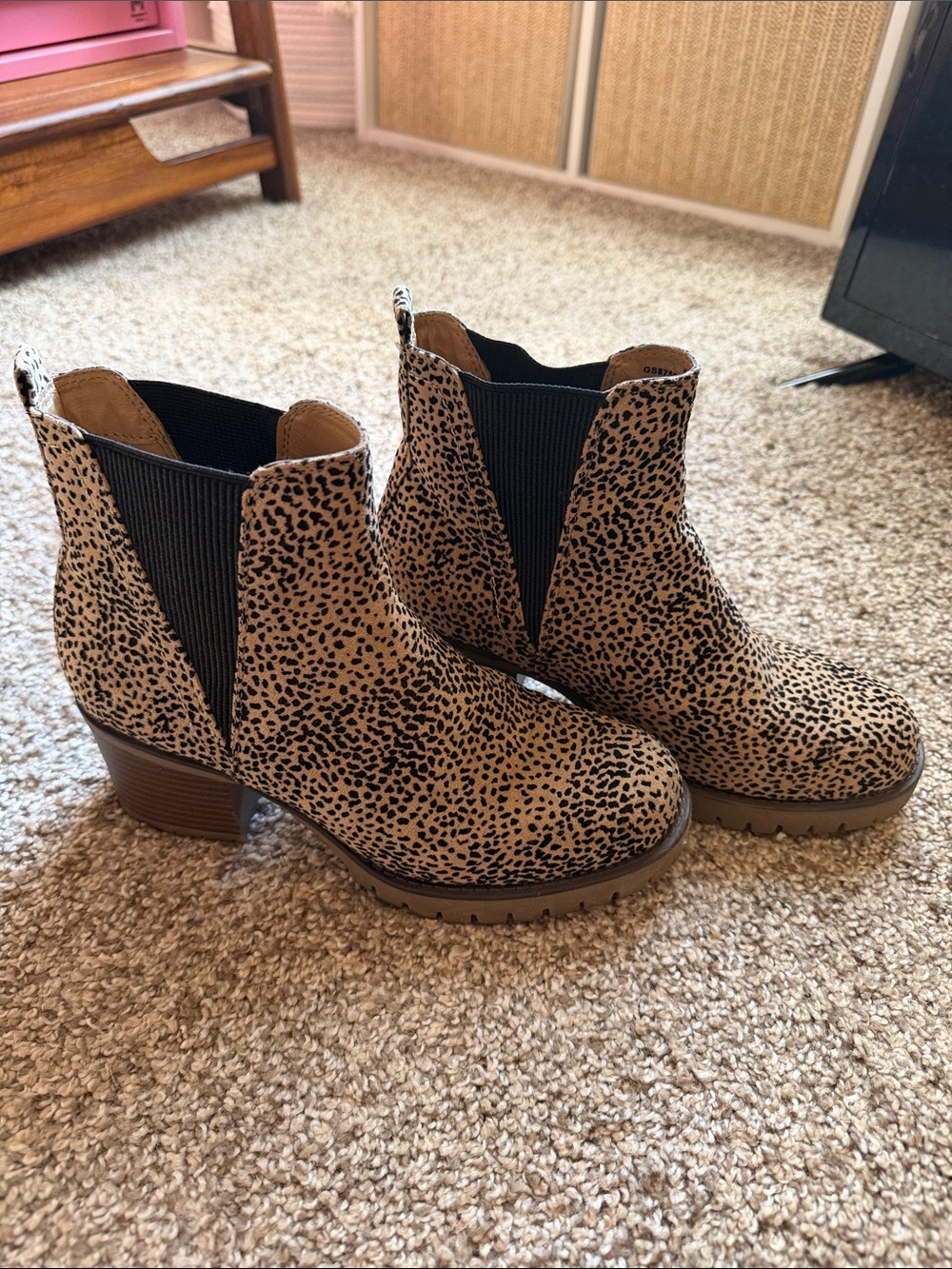 Altar'd State Leopard Print Chelsea Ankle Boots